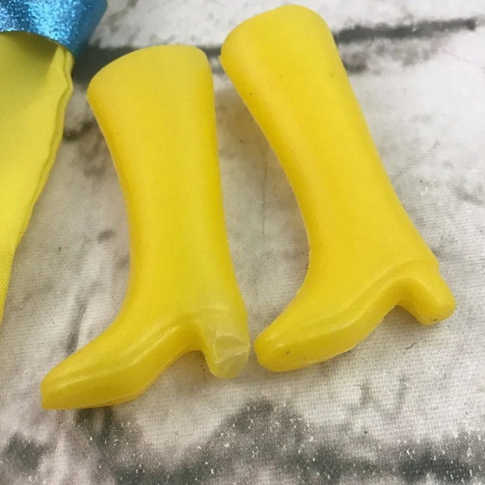 Vintage Barbie Fashion Doll Clothes Pop Star Outfit Pantsuit With Yellow Boots‎